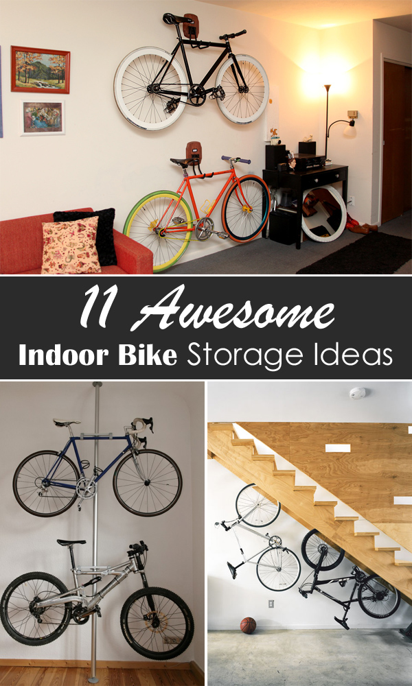 Diy indoor hot sale bike rack