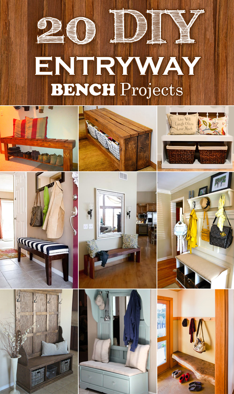 20 Interesting DIY Entryway Benches Ideas