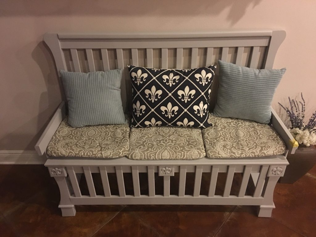 Bench out of a Baby Crib