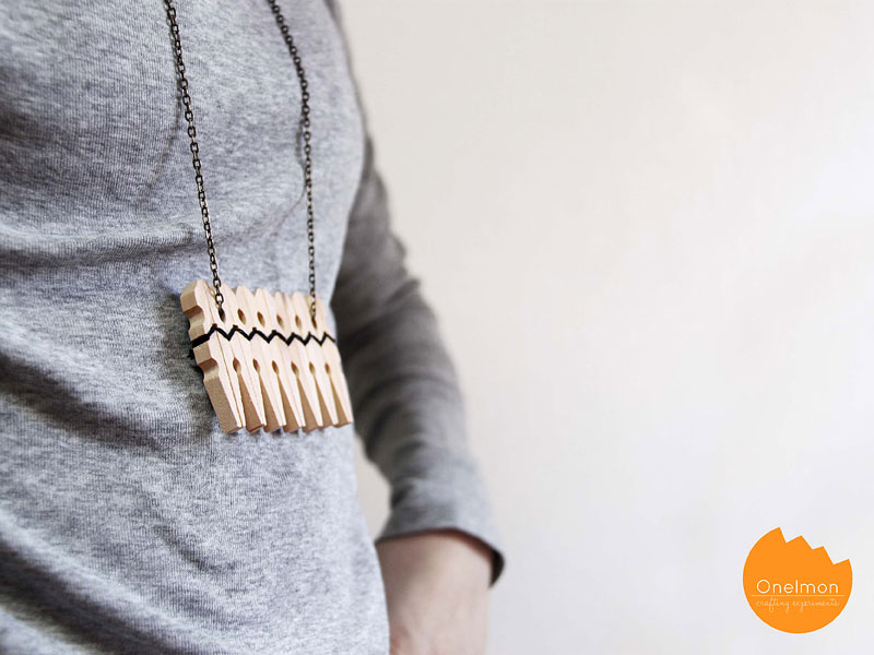 Clothespin Necklace