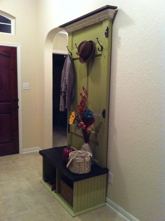 Entryway Bench From an Old Door