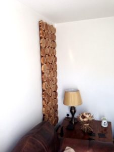 decorative log wall hanging