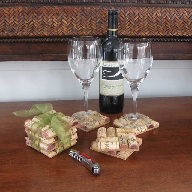 wine cork coasters