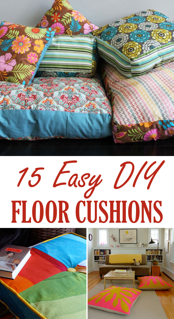 DIY floor cushions