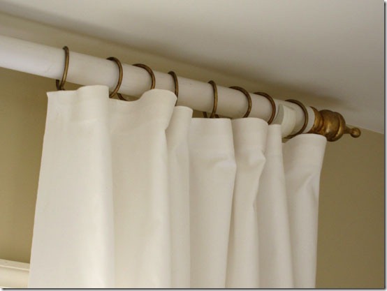 PVC pipe curtain rod