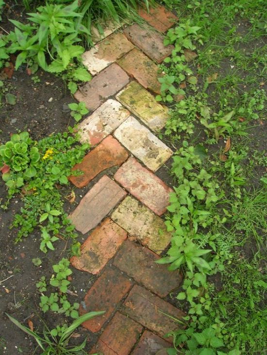 Reclaimed Brick Path