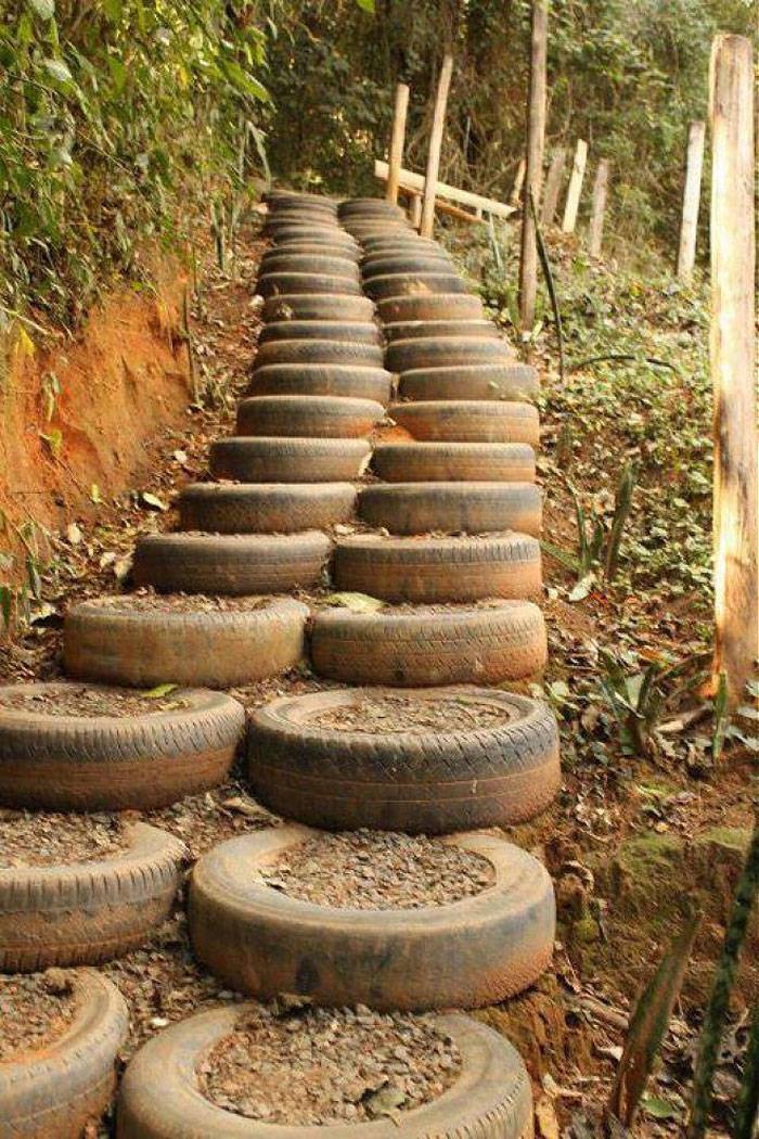 Tyre For Garden Path