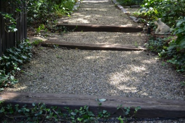 Wooden Stepped Path