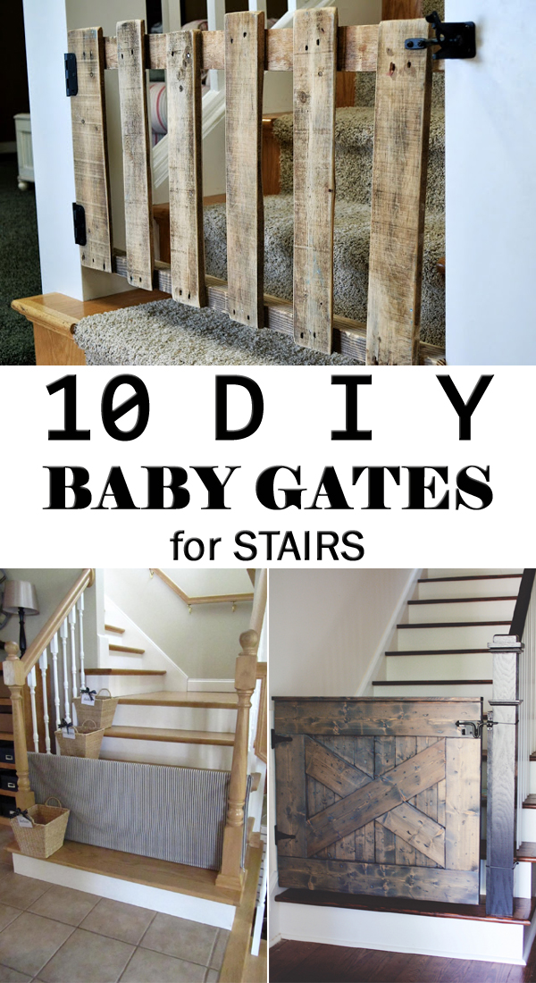 10 DIY Baby Gates for Stairs