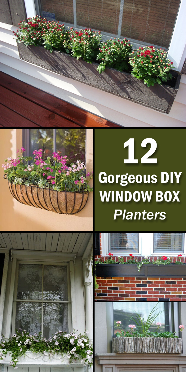 12 Gorgeous DIY Window Box Planters