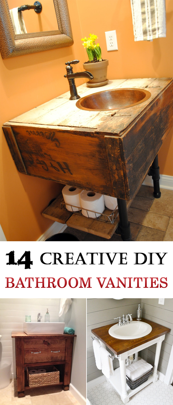 14 Creative DIY Bathroom Vanities