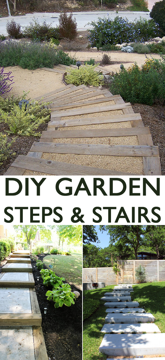 15 Awesome DIY Garden Steps and Stairs