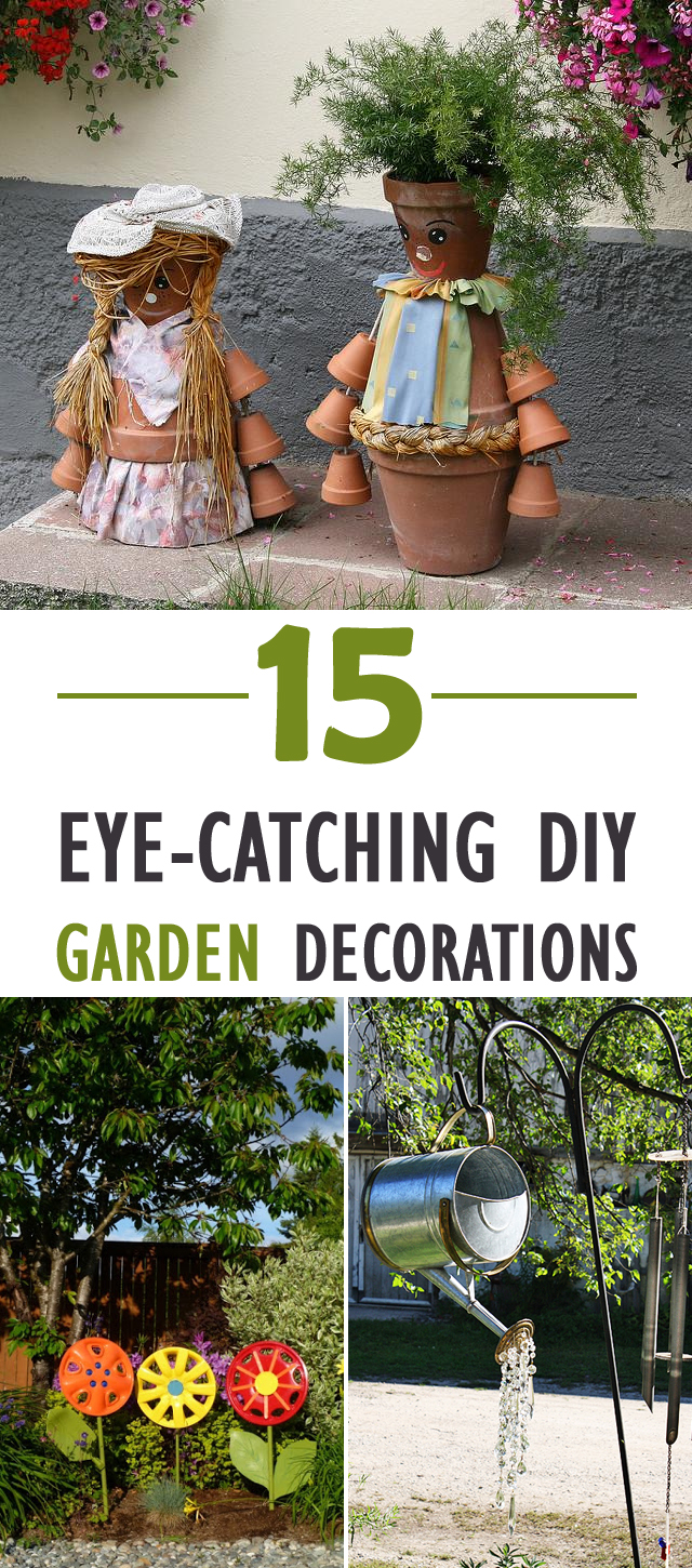 15 Eye-Catching DIY Garden Decorations