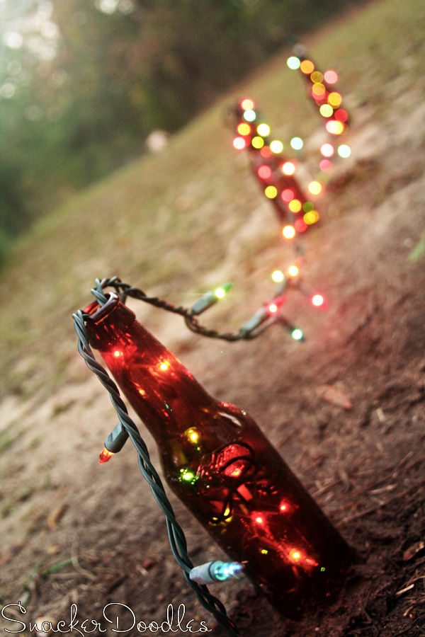 Beer Bottle Christmas Lights