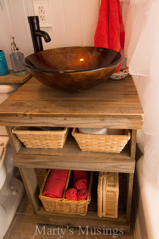 Fence Board Bathroom Cabinet