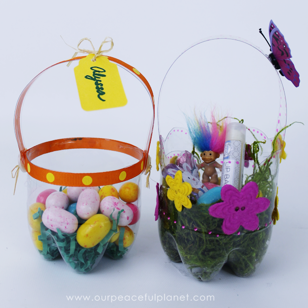 Plastic Bottle DIY Easter Baskets