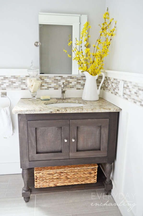 Pottery Barn Inspired Sink Console