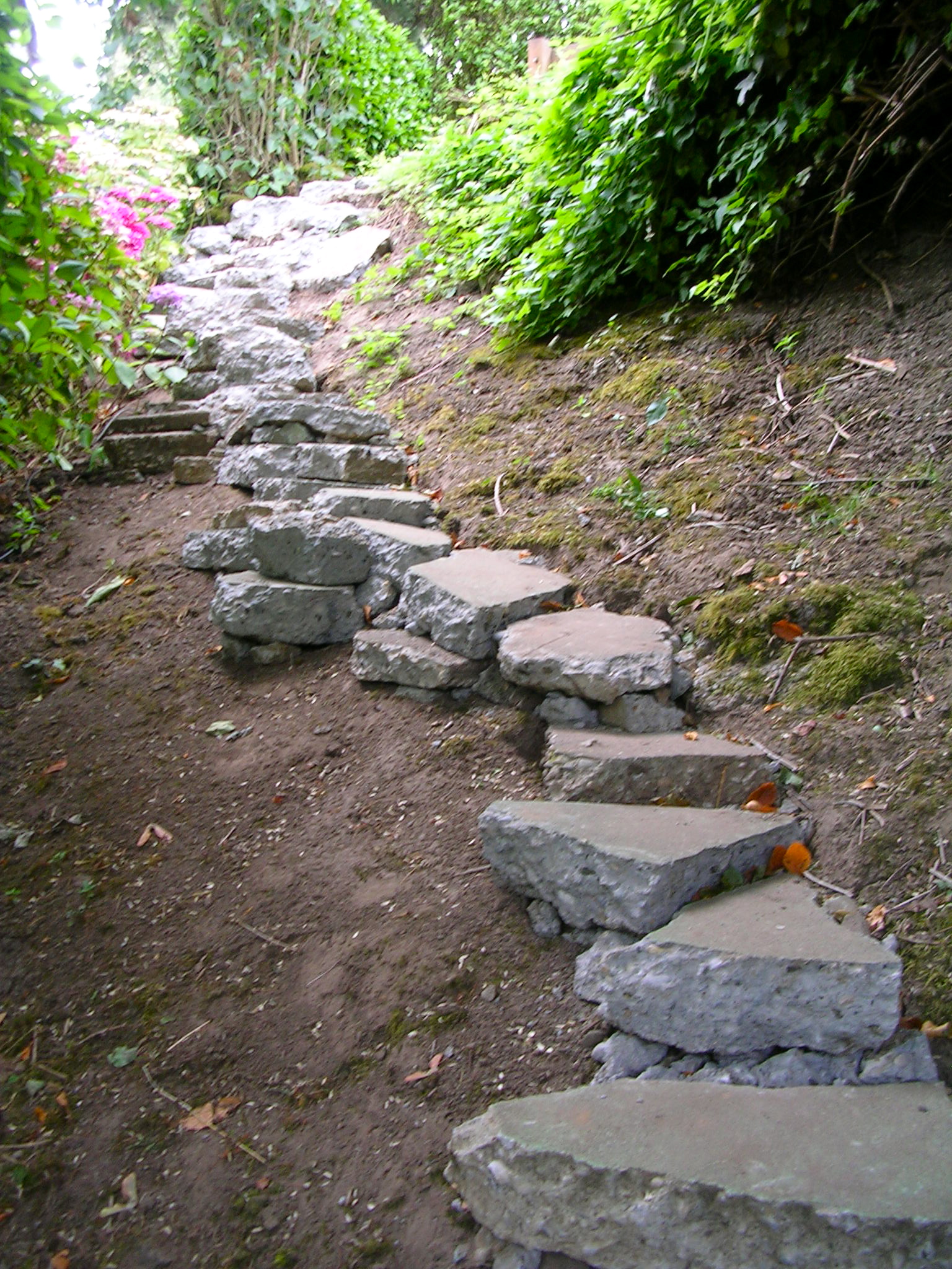 Stairs from Old Concrete Blocks