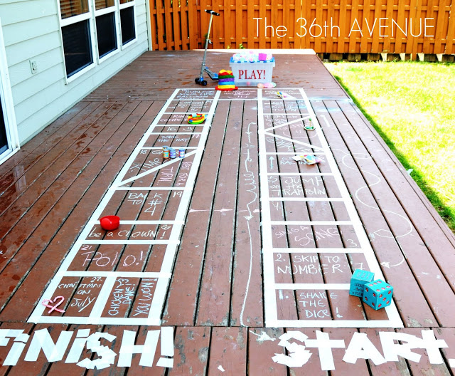 Turn your patio in a Gameboard