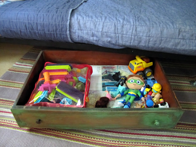 Use an Old Drawer as Under the Bed Storage