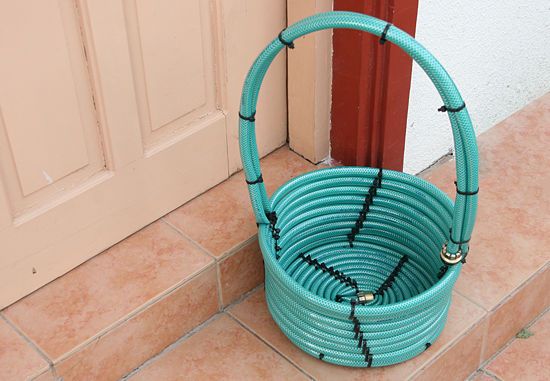 Woven Baskets From Old Hoses