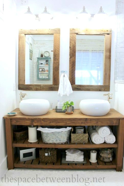 Wood Vanity