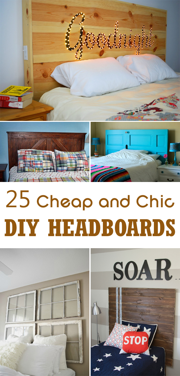 25 Cheap and Chic DIY Headboard Ideas