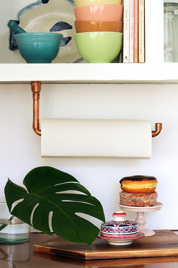 Copper Pipe Paper Towel Holder