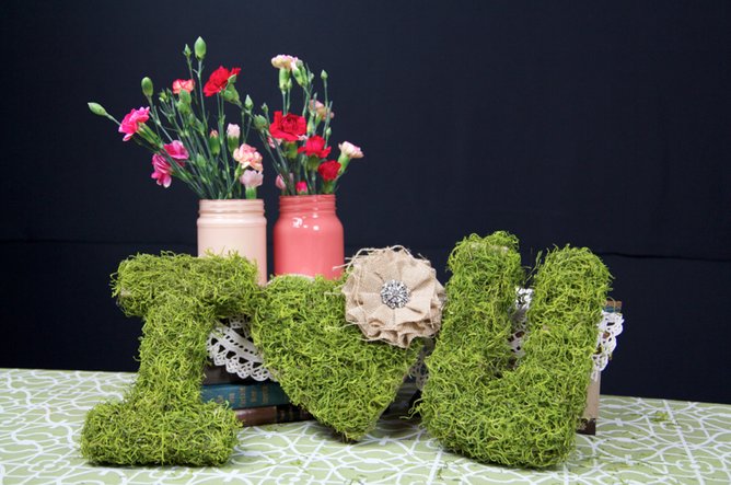 Moss Covered Letters
