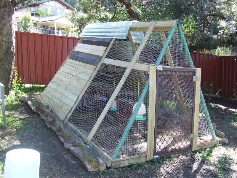 Old Swing-set into a Chicken Coop