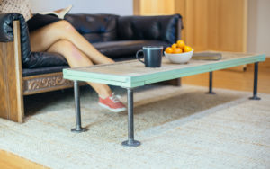 Transform a Shutter into an Industrial Coffee Table