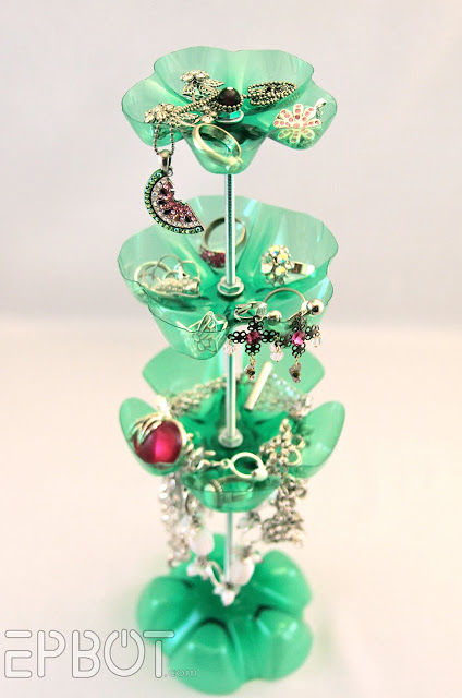 Jewelry Stand From Plastic Bottles