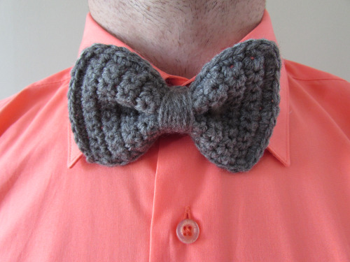 crochet bow tie
