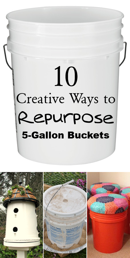10 Creative Ways to Repurpose 5-Gallon Buckets #DIY