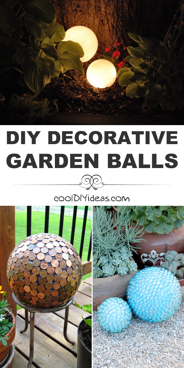 10 DIY Decorative Garden Balls