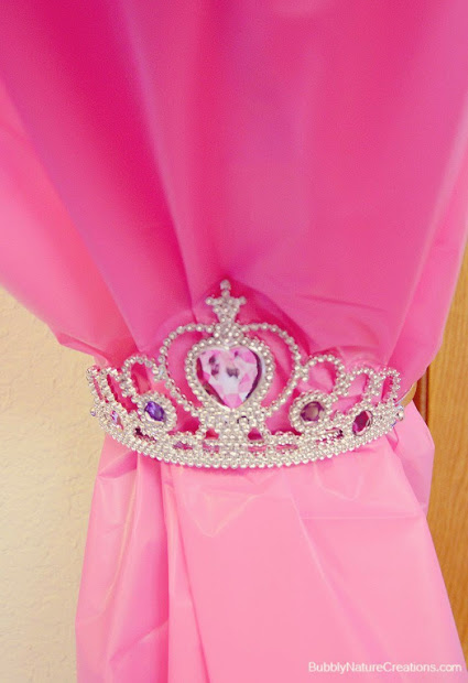 Use Tiaras to Hold Back Curtains