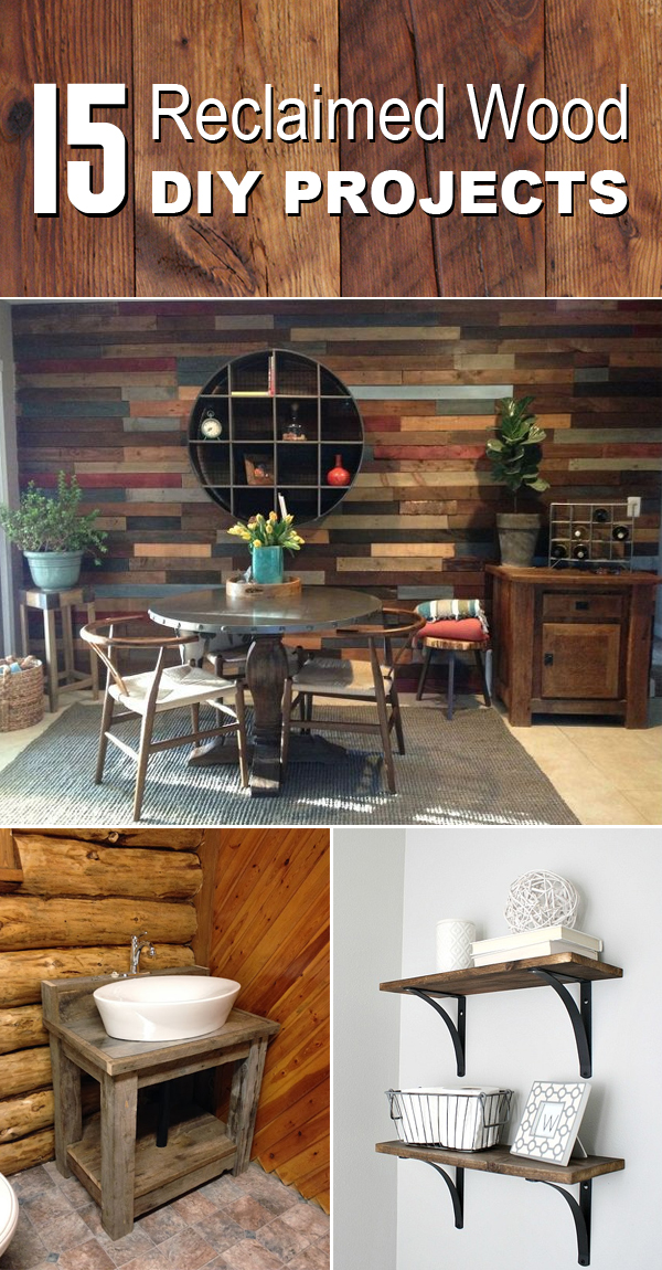 15 Spectacular DIY Projects Using Reclaimed Wood #Woodworking