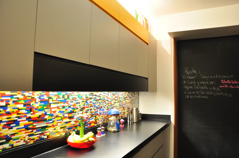 Lego kitchen backsplash