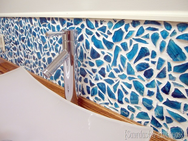 Mason Jar Mosaic Backsplash