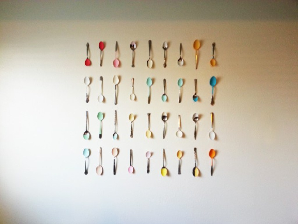 Painted Spoon Wall Art