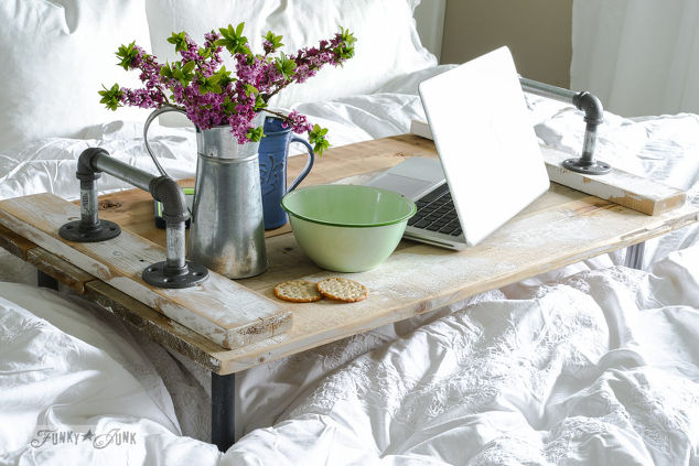 Reclaimed Wood Bed Tray