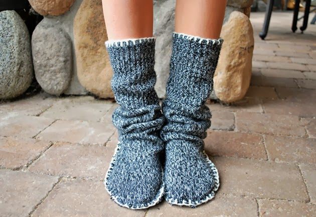 Sweater Slipper Boots