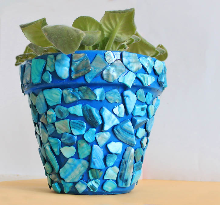 mosaic flower pot