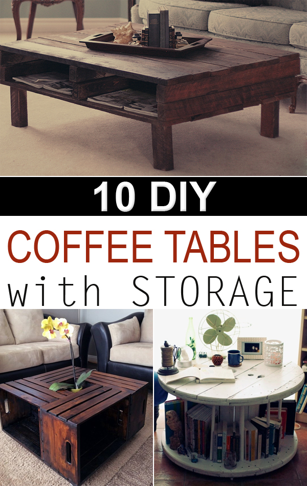 10 Creative DIY Coffee Tables with Storage
