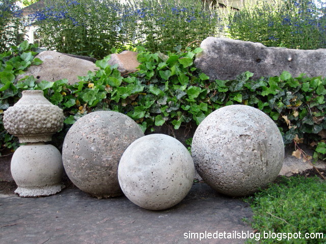 Concrete Garden Globes