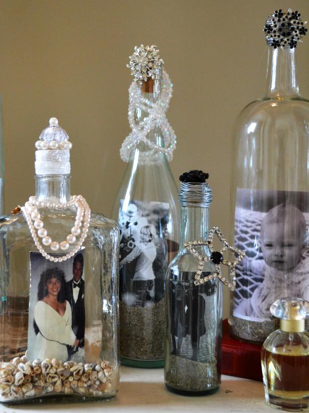 Turn Old Bottles into Picture Frames