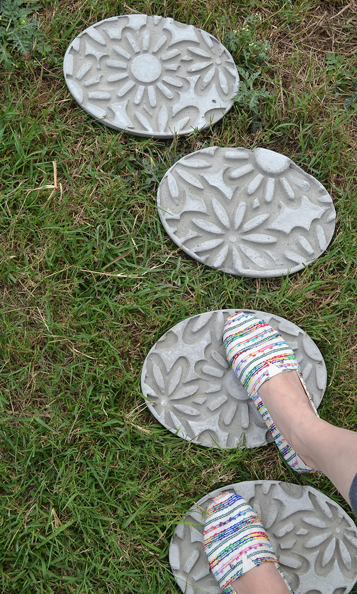 Embossed Stepping Stones
