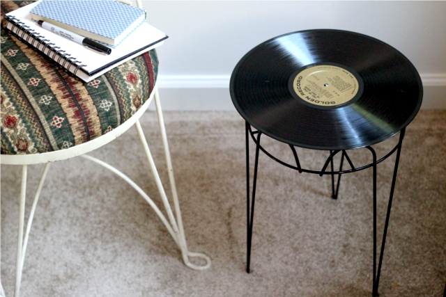 Record Side Table