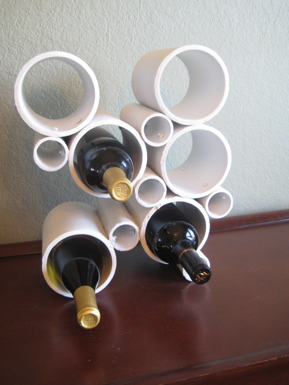 PVC Pipe Wine Rack