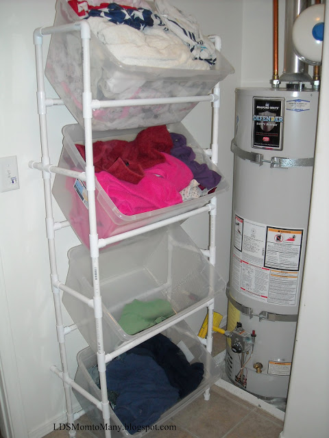Vertical PVC Laundry Sorter
